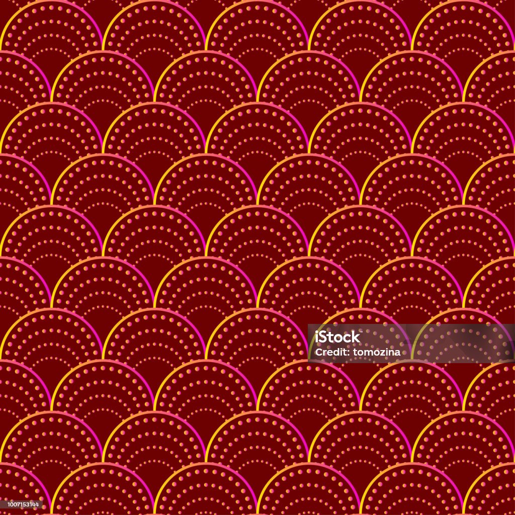 Tail Pattern Color Red Mermaid Tail Pattern Stock Illustration - Download Image Now ...