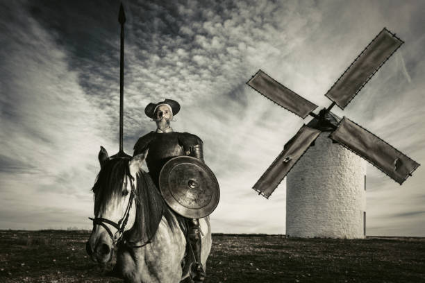 The Ingenious Gentleman Don Quixote of La Mancha stock photo