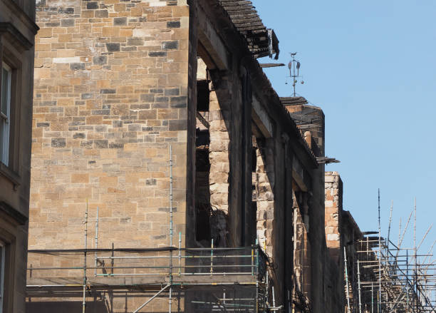 istock Glasgow School of Art ruins after fire in Glasgow 1007168634