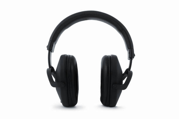 istock Professional headphones, earphones, isolated on white 1007169342