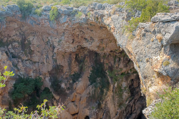 istock Aerial interior view of the pit of hell 1007182620