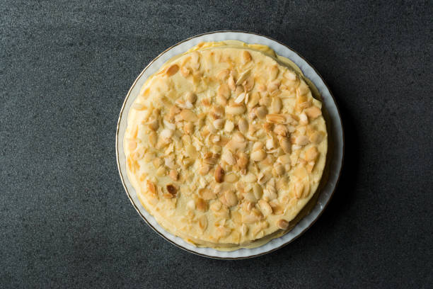 istock Whole Swedish Almond Cake with White Chocolate. 1007182934