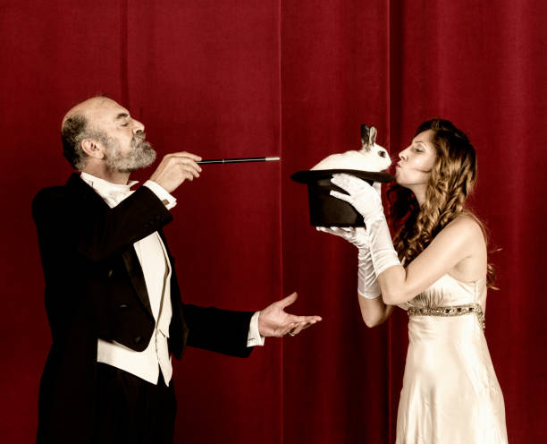 istock Rabbit appearance from magician tophat 1007193900