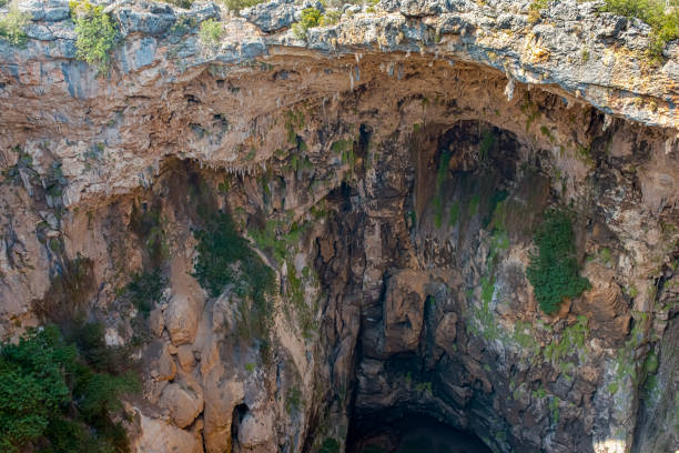 istock Aerial interior view of the pit of hell 1007194718