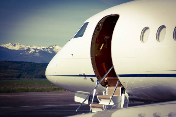 istock Falcon Business Jet waiting for Customers 1007200262