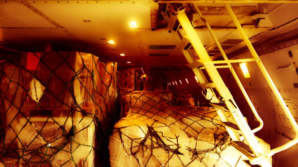 istock Fully Loaded Cargo Main Deck of a 747 Freighter 1007202716