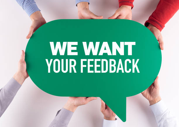 istock Group of People Message Talking Communication WE WANT YOUR FEEDBACK Concept 1007212490