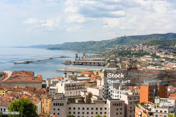 Italy Trieste City By The Sea Stock Photo - Download Image Now - Trieste, Adriatic Sea, Architecture