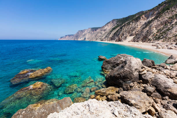 istock Untouchable beach by an azure sea 1007236084