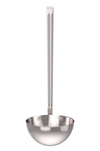 istock Silver Stainless Steel Kitchen Soup Ladle. 3d Rendering 1007251292