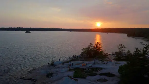 Dawn at  Lake,Ontario