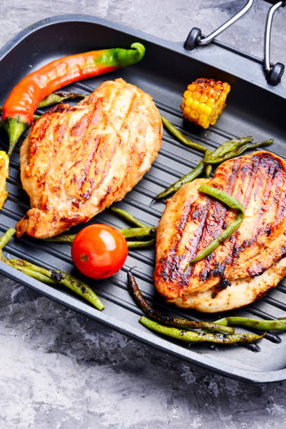 istock Grilled healthy chicken breasts 1007269940