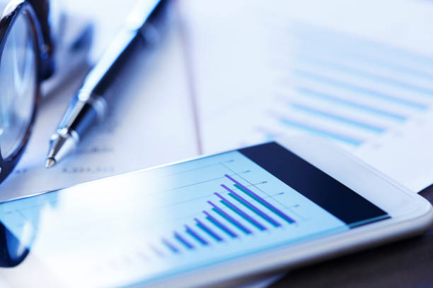 istock Close Up Of Chart Displayed On Mobile Phone 1007275178