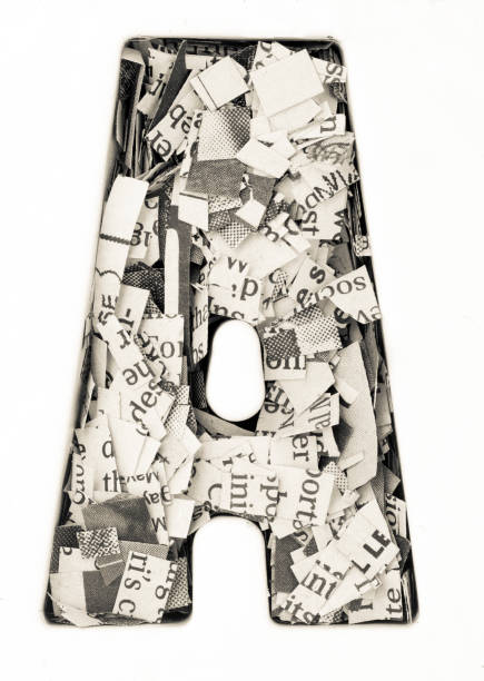 istock capital letter made from newspape 1007285376