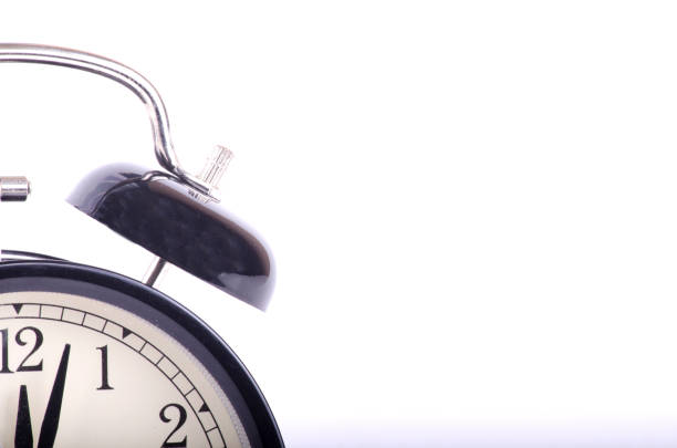 istock vintage alarm clock on white background 1007286436