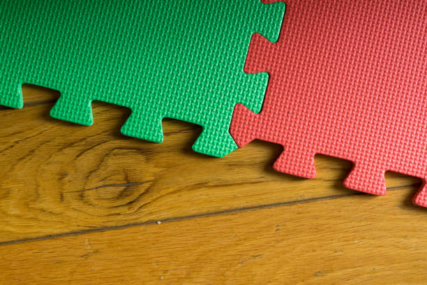 istock Puzzled play mat for children 1007310002