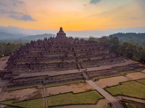 istock Borobudur temple aerial photo 1007314840