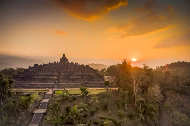 istock Borobudur temple golden hours 1007314884