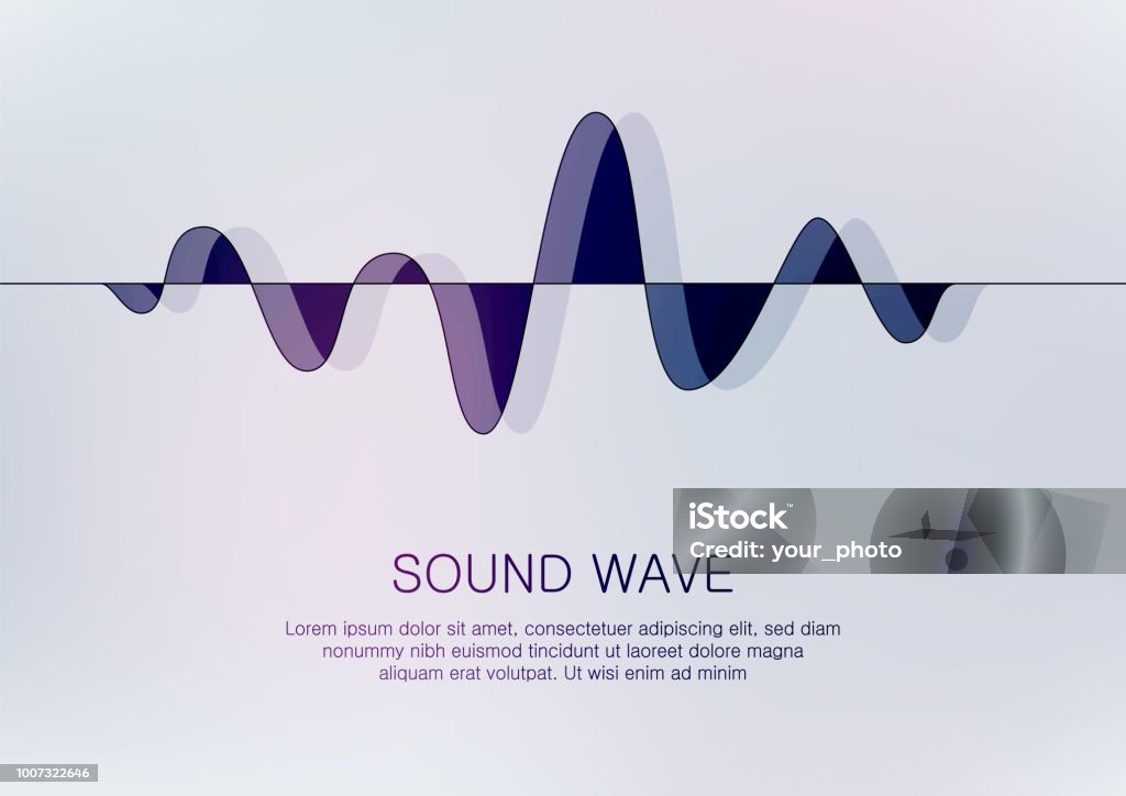Sound Wave Pattern Rectangular Sound Wave Stock Illustration - Download Image Now - Abstract, Audio ...