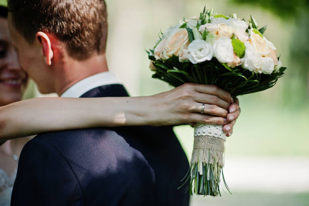 istock Young newlyweds at their wedding day 1007341298