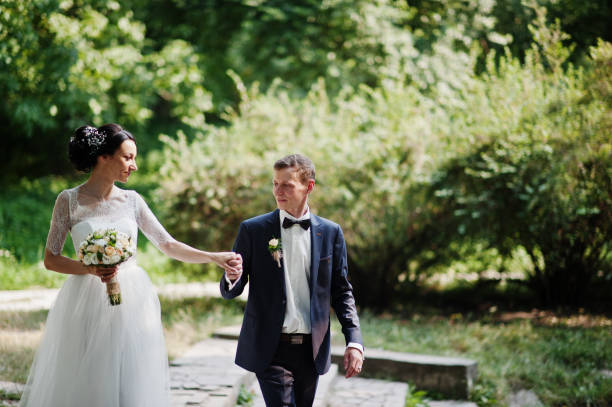 istock Young newlyweds at their wedding day 1007341438