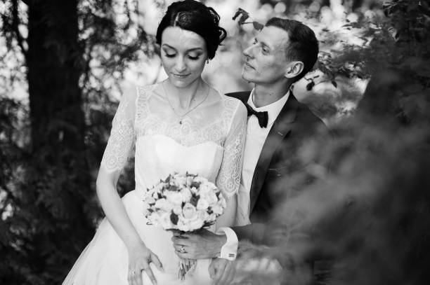 istock Young newlyweds at their wedding day 1007341638