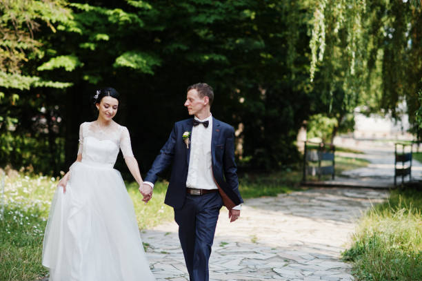 istock Young newlyweds at their wedding day 1007341942