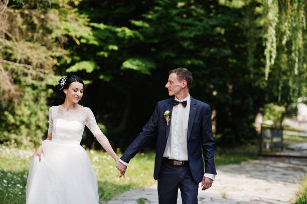 istock Young newlyweds at their wedding day 1007341962