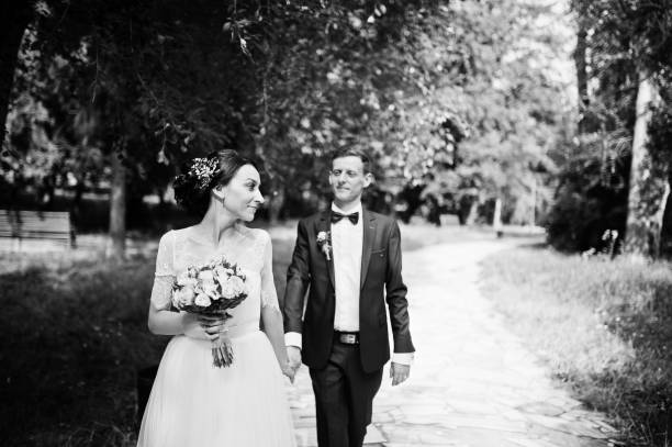 istock Young newlyweds at their wedding day 1007342138