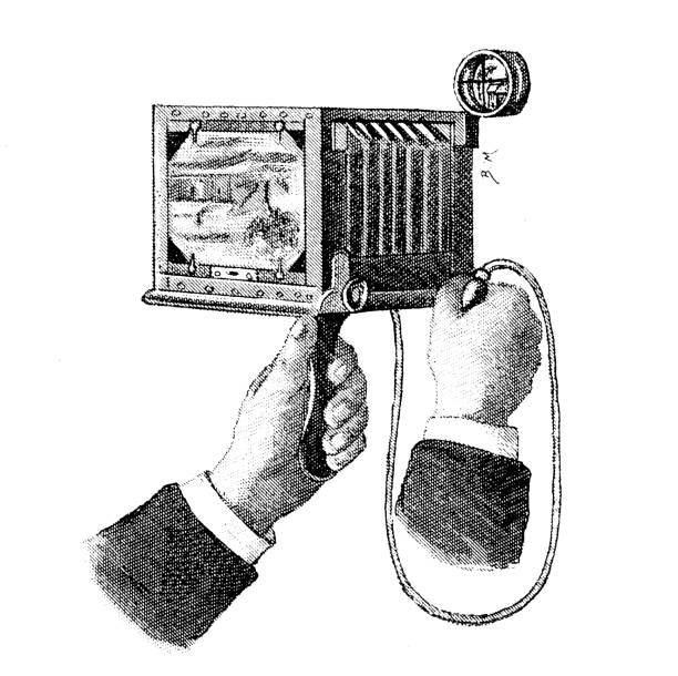 Antique scientific engraving illustration: Camera Antique scientific engraving illustration: Camera camera engraving old retro revival stock illustrations