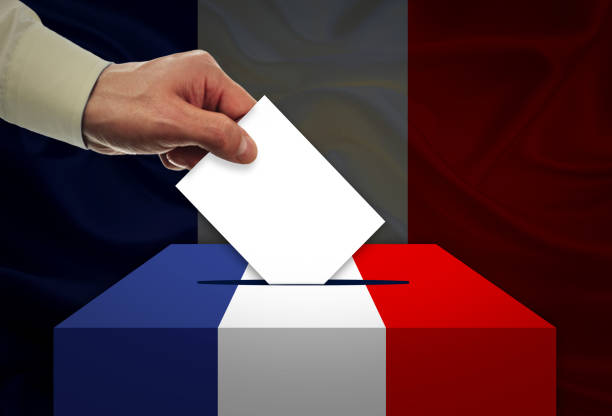 istock Man voting on elections in FRANCE 1007342752
