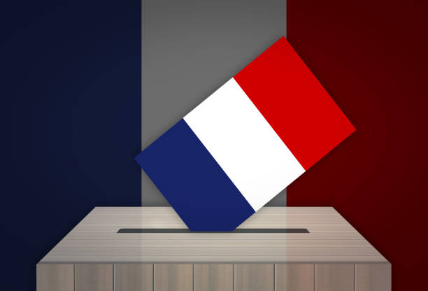 ilustraciones, imágenes clip art, dibujos animados e iconos de stock de elecciones - voto en francia - france election presidential election french culture