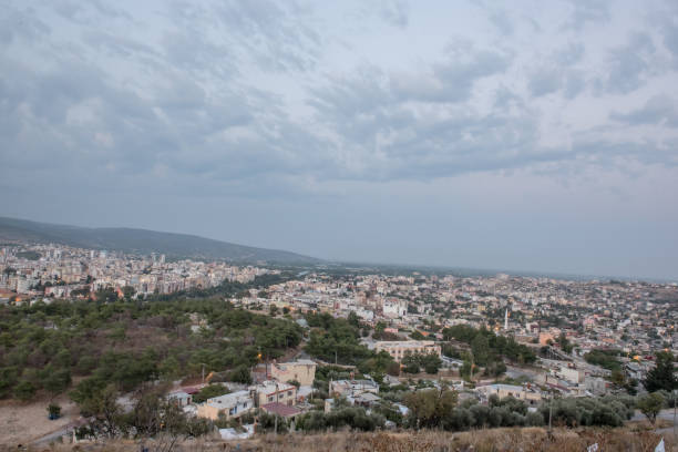 istock Silifke town with blue sky and clouds 1007368390