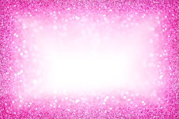 istock Pink Glitter Sparkle Border Birthday Girly Frame 1007370448
