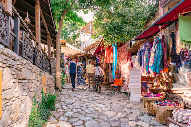 View of Sirince,a popular destination in Selcuk,Izmir,Turkey stock photo