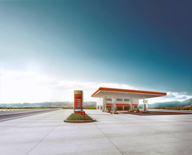 gas station generic gas station station stock pictures, royalty-free photos & images