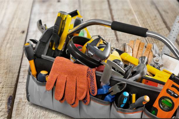 cassetta degli attrezzi. - toolbox hand tool work tool construction foto e immagini stock