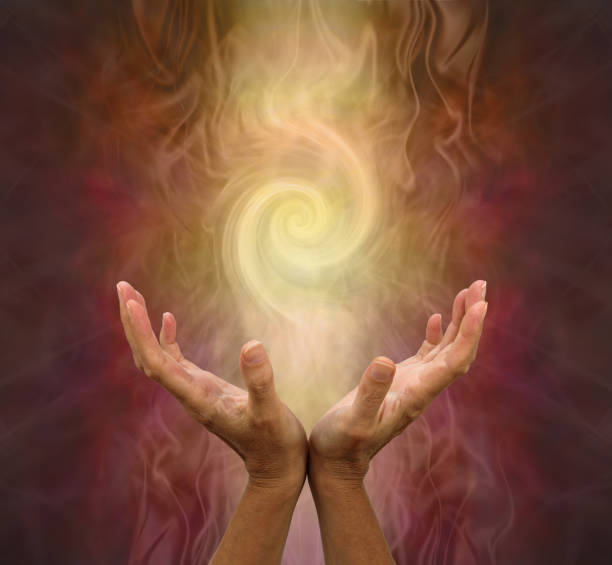 istock Channelling Golden Vortex healing energy 1007395434