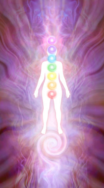 istock Kundalini Chakra Silhouette diagram 1007395772