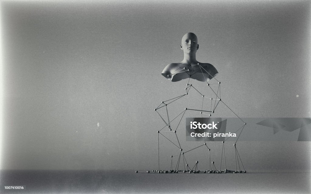 Seltsame Skulptur - Lizenzfrei Menschlicher Körper Stock-Foto