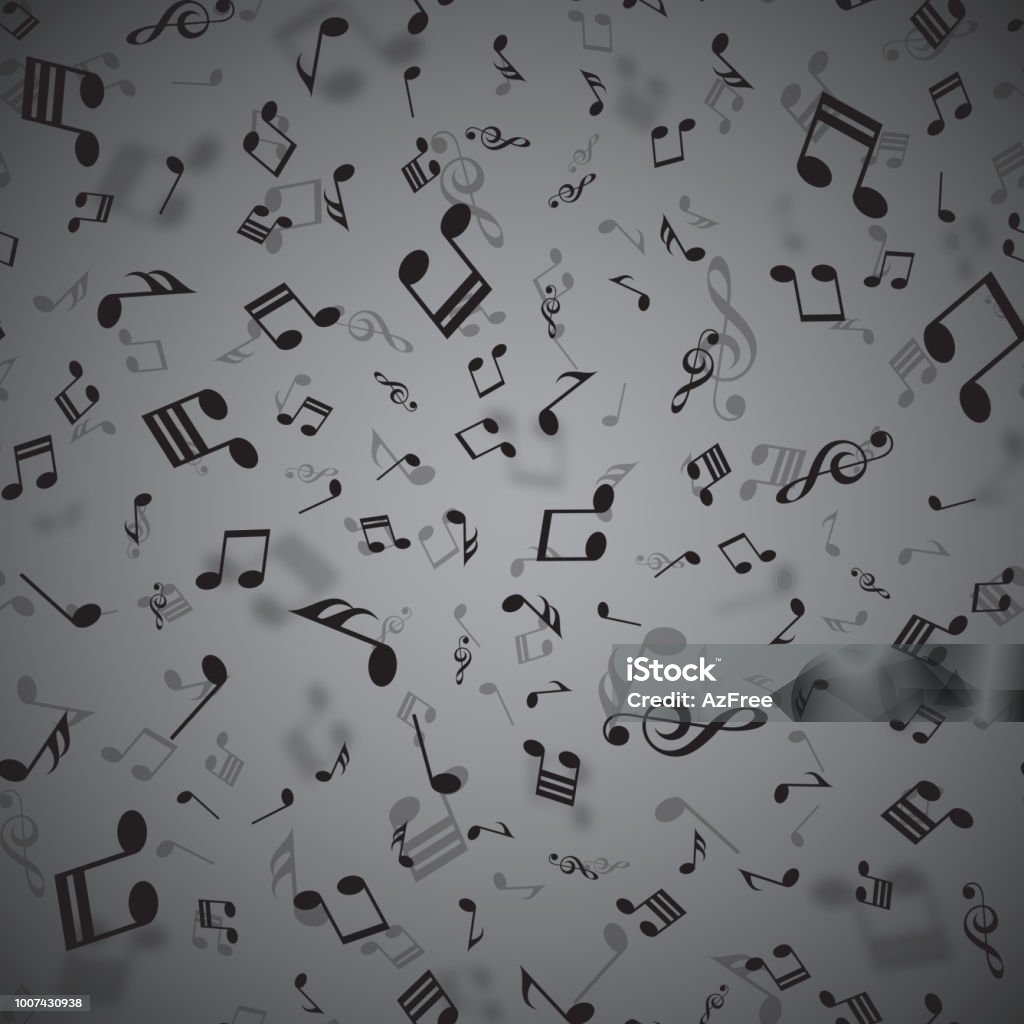 Basic Musical Background Musical Background With Musical Notes For Your Design Vector Stock ...