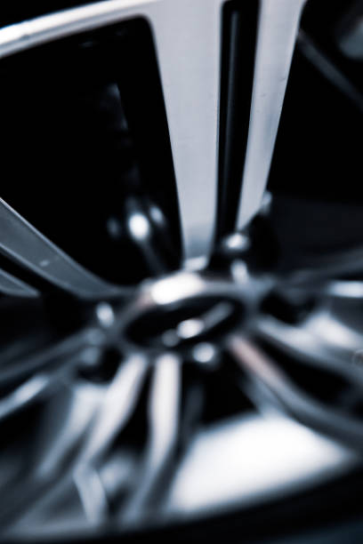 istock Sport car rim with focus on foreground. 1007431476