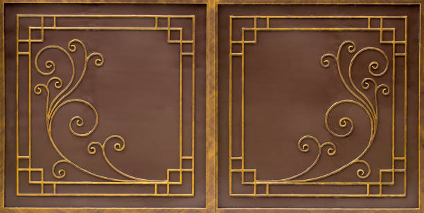 istock ornate wrought-iron elements of metal gate decoration 1007455492