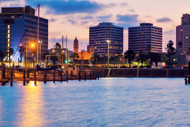 istock Architecture of Corpus Christi at sunset 1007457750