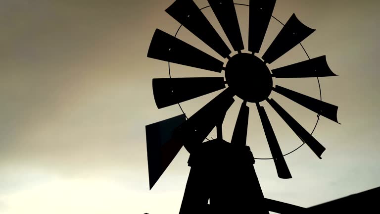 Old Windmill Silhouette