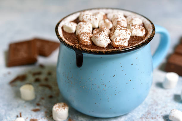 istock Homemade hot chocolate with mini marshmallow 1007480224