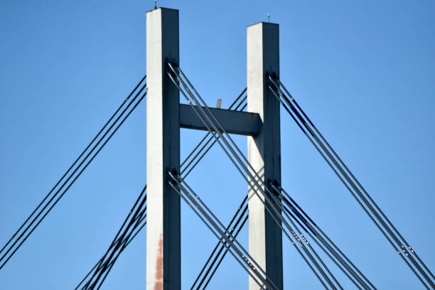 istock Pylons of suspension bridge 1007484978