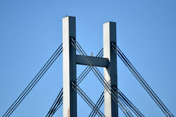 istock Pylons of suspension bridge 1007484990