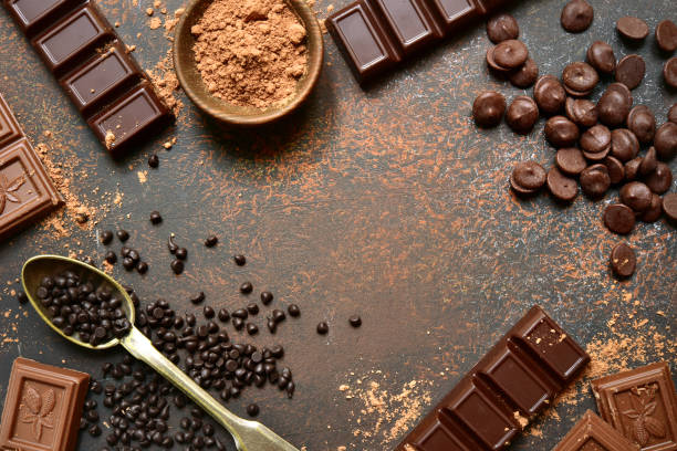 istock Ingredients for making chocolate cake or candy : chocolate chips, bar and spices 1007485596