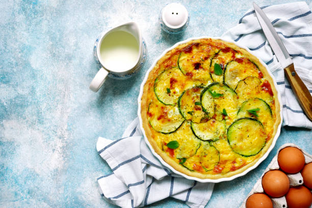 istock Delicious summer quiche with zucchini 1007485656